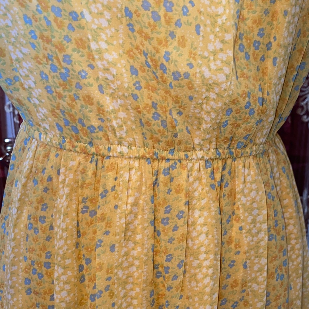 Japna Yellow Floral Mini Dress - Picture 5 of 15